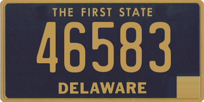 DE license plate 46583