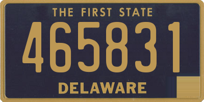 DE license plate 465831