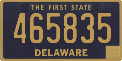 DE license plate 465835
