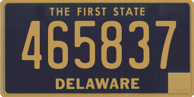 DE license plate 465837