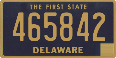 DE license plate 465842