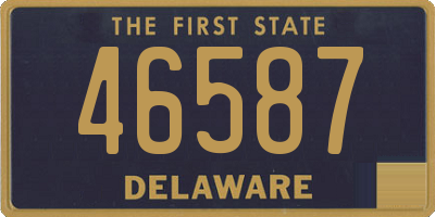 DE license plate 46587