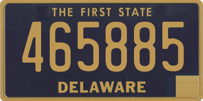 DE license plate 465885