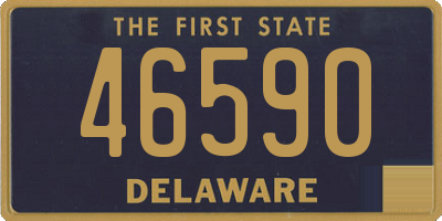 DE license plate 46590