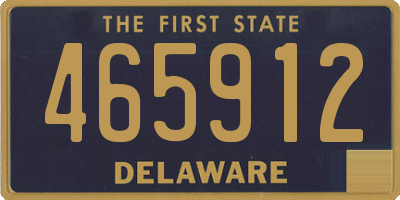 DE license plate 465912