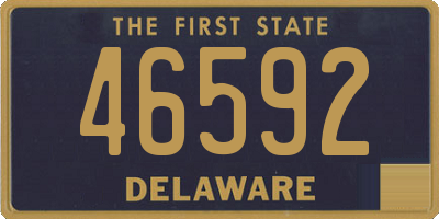 DE license plate 46592