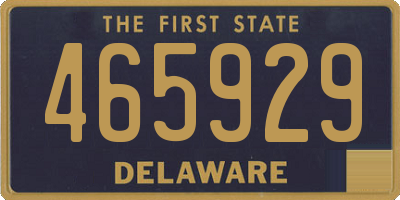 DE license plate 465929