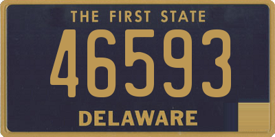 DE license plate 46593