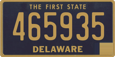 DE license plate 465935