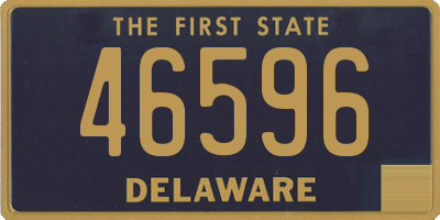 DE license plate 46596