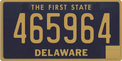 DE license plate 465964