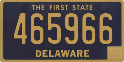 DE license plate 465966