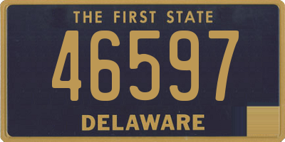 DE license plate 46597