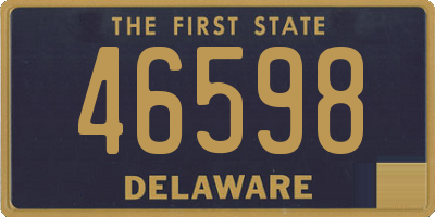 DE license plate 46598