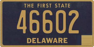 DE license plate 46602