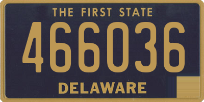 DE license plate 466036