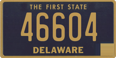 DE license plate 46604