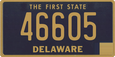 DE license plate 46605