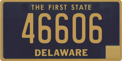 DE license plate 46606