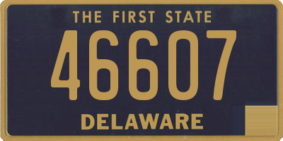 DE license plate 46607