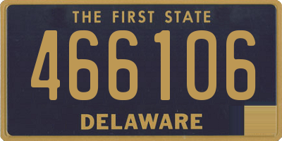 DE license plate 466106