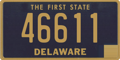 DE license plate 46611