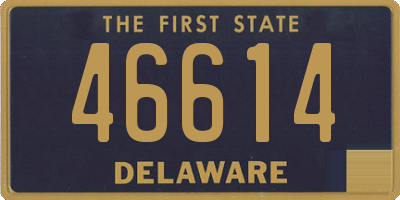 DE license plate 46614