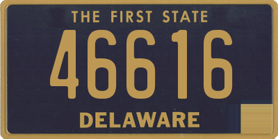 DE license plate 46616