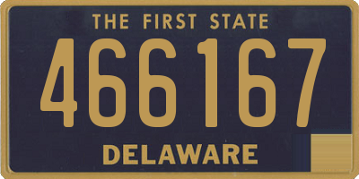 DE license plate 466167