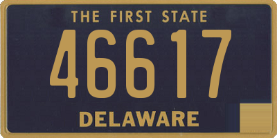 DE license plate 46617