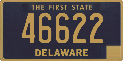 DE license plate 46622