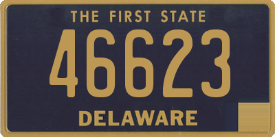 DE license plate 46623