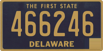 DE license plate 466246
