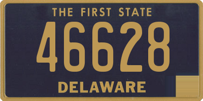 DE license plate 46628