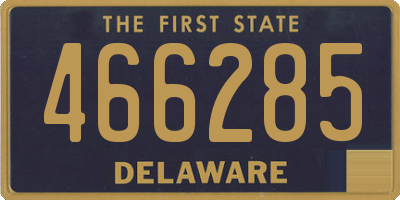 DE license plate 466285