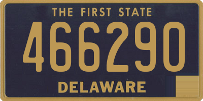 DE license plate 466290