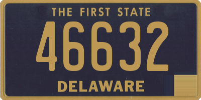DE license plate 46632