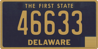 DE license plate 46633