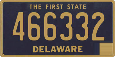 DE license plate 466332