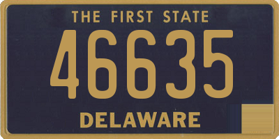 DE license plate 46635