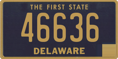 DE license plate 46636