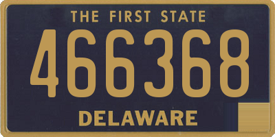 DE license plate 466368
