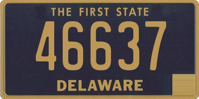 DE license plate 46637