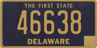 DE license plate 46638