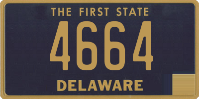 DE license plate 4664