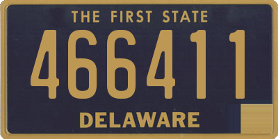 DE license plate 466411