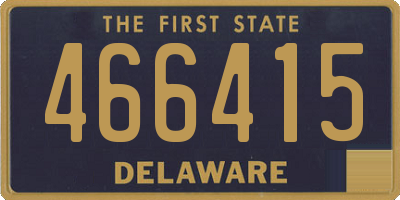 DE license plate 466415