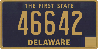 DE license plate 46642