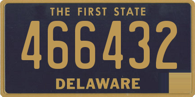 DE license plate 466432