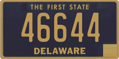 DE license plate 46644